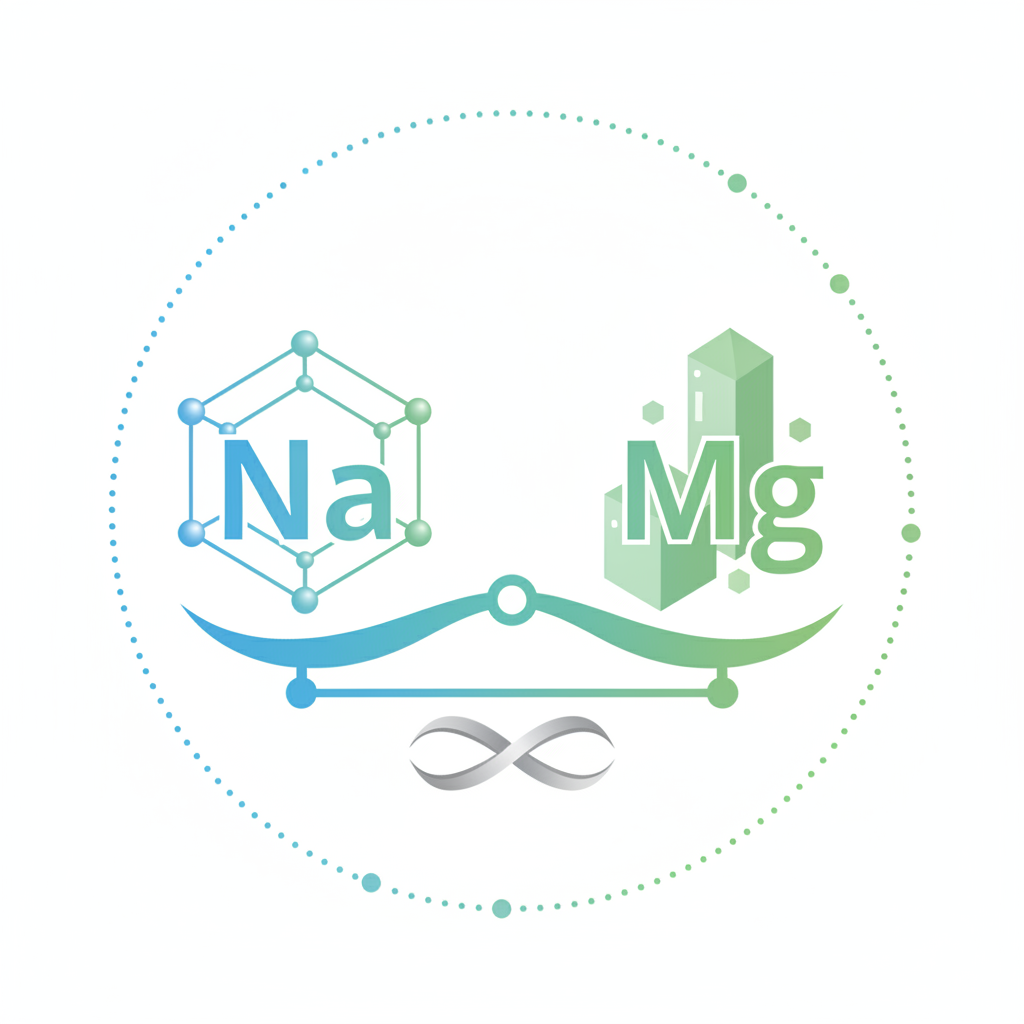 AN ICON THAT SHOWS A precise balance of Sodium and Magnesium without the risk of potassium overload.