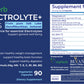 myHerb ELECTROLYTE+ Caps supplement label with ingredients, dosage, and product benefits.